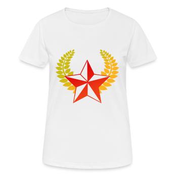 Communists star communism - Women's Breathable T-Shirt - white - Front - AI Model Female 172 dark (172cm)