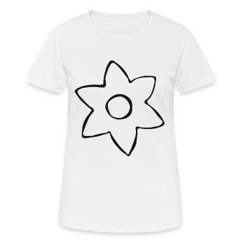 Fleur jardin plante jardinier bio cadeau bio - T-shirt respirant Femme - blanc - Devant - AI Model Female 172 dark (172cm)
