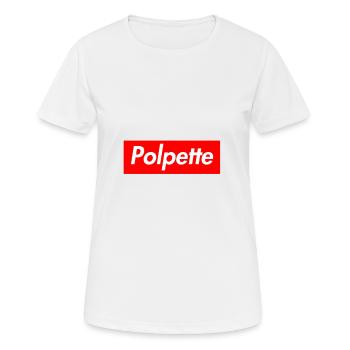 T-shirt boulettes de viande T-shirt boulettes de viande italien - T-shirt respirant Femme - blanc - Devant - AI Model Female 172 dark (172cm)