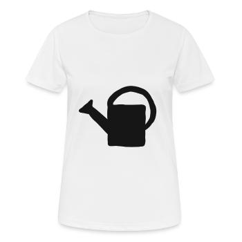 Arrosoir jardinier jardin arrosage cadeau - T-shirt respirant Femme - blanc - Devant - AI Model Female 172 dark (172cm)