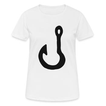 Pêche Angel Angel - T-shirt respirant Femme - blanc - Devant - AI Model Female 172 dark (172cm)