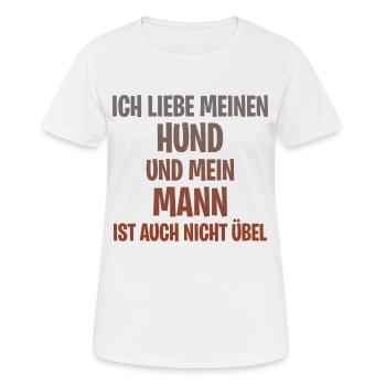 Hund Hundeliebhaber Frauchen Herrchen Geschenk - Frauen T-Shirt atmungsaktiv - Weiß - Vorne - AI Model Female 172 dark (172cm)