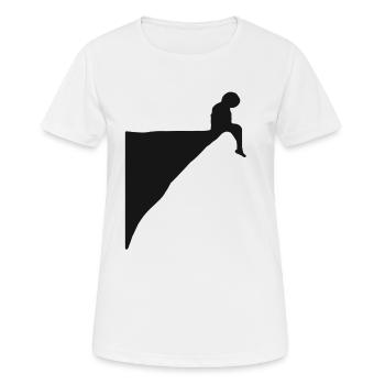 Separation. Sad pensive grief. Lonely alone - Women's Breathable T-Shirt - white - Front - AI Model Female 172 dark (172cm)