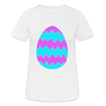 Easter egg colorful gift Easter Easter egg - Women's Breathable T-Shirt - white - Front - AI Model Female 172 dark (172cm)
