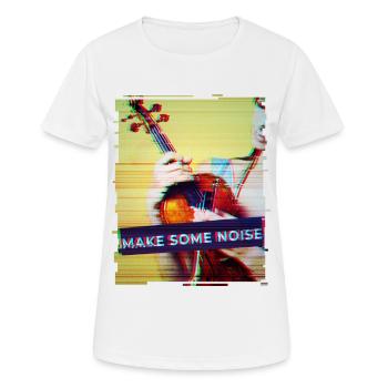 Geige Design im grunge Punk Look Geigenspieler - Frauen T-Shirt atmungsaktiv - Weiß - Vorne - AI Model Female 172 dark (172cm)
