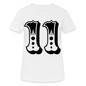 11 - Number - Number - Women's Breathable T-Shirt - white - Front - AI Model Female 172 dark (172cm)