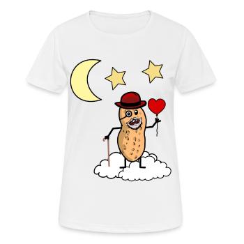 Peanut Grandpa Heaven Jensei’s Death Cloud Reincarnation - T-shirt respirant Femme - blanc - Devant - AI Model Female 172 dark (172cm)