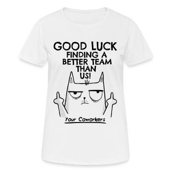 Job change New job farewell farewell gift - Women's Breathable T-Shirt - white - Front - AI Model Female 172 dark (172cm)