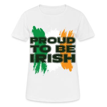 Proud to be Irish. - Women's Breathable T-Shirt - white - Front - AI Model Female 172 dark (172cm)