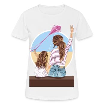 Une journée parfaite - T-shirt respirant Femme - blanc - Devant - AI Model Female 172 dark (172cm)
