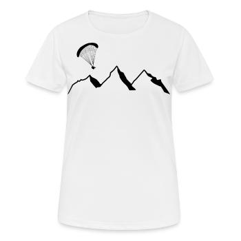 Paraglider - Women's Breathable T-Shirt - white - Front - AI Model Female 172 dark (172cm)