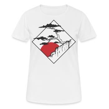 Japanisch Japan China Korea Asien Simpel Geschenk - Frauen T-Shirt atmungsaktiv - Weiß - Vorne - AI Model Female 172 dark (172cm)