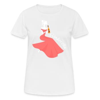 Ginderella Gin JGA Junggesellinnen Abschied Party - Frauen T-Shirt atmungsaktiv - Weiß - Vorne - AI Model Female 172 dark (172cm)