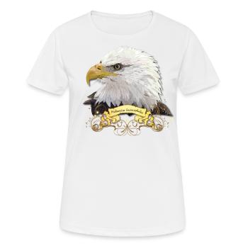 Pigargo américain - T-shirt respirant Femme - blanc - Devant - AI Model Female 172 dark (172cm)