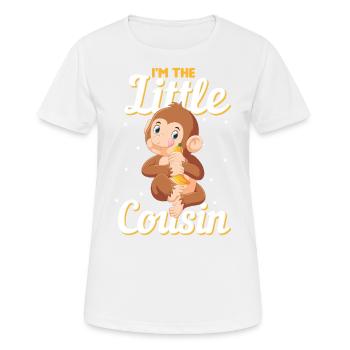 I m The Little Cousin / Süßes Shirt für den Cousin - Frauen T-Shirt atmungsaktiv - Weiß - Vorne - AI Model Female 172 dark (172cm)