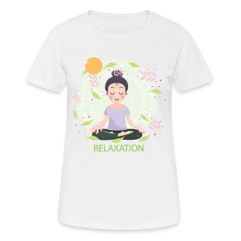 Relaxation - T-shirt respirant Femme - blanc - Devant - AI Model Female 172 dark (172cm)