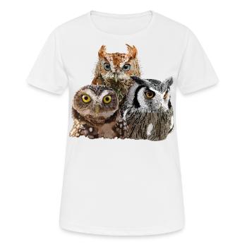Rapaces nocturnes - T-shirt respirant Femme - blanc - Devant - AI Model Female 172 dark (172cm)