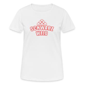 Schwarzwald - Frauen T-Shirt atmungsaktiv - Weiß - Vorne - AI Model Female 172 dark (172cm)