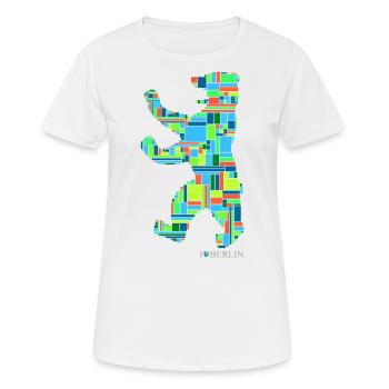 I Love Berlin - Berliner Bär Design - Berlin - Frauen T-Shirt atmungsaktiv - Weiß - Vorne - AI Model Female 172 dark (172cm)