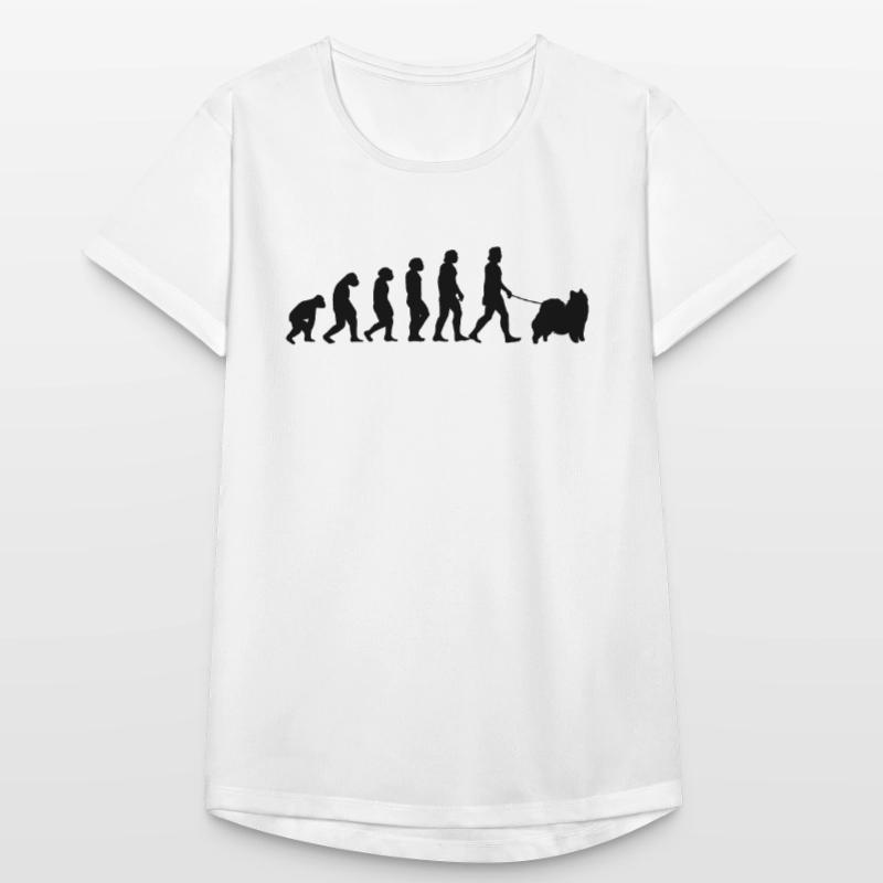 Eurasier Evolution Spitz Hund Geschenk Frauen T-Shirt atmungsaktiv
