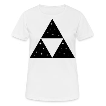 Ciel étoilé Ciel nocturne Étoiles du ciel - T-shirt respirant Femme - blanc - Devant - AI Model Female 172 dark (172cm)