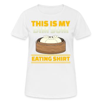 Cuisine chinoise asiatique Dim Sum I Cadeau - T-shirt respirant Femme - blanc - Devant - AI Model Female 172 dark (172cm)