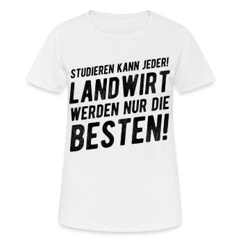 Landwirt Lustiger Spruch Geschenkidee - Frauen T-Shirt atmungsaktiv - Weiß - Vorne - AI Model Female 172 dark (172cm)