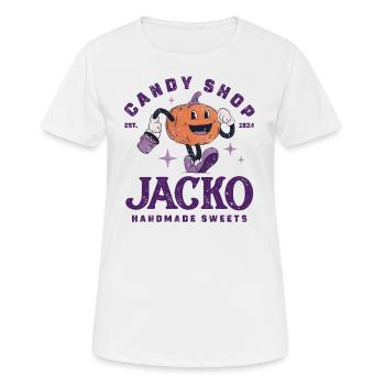 HALLOWEEN CANDY SHOP Shirt - Women's Breathable T-Shirt - white - Front - AI Model Female 172 dark (172cm)