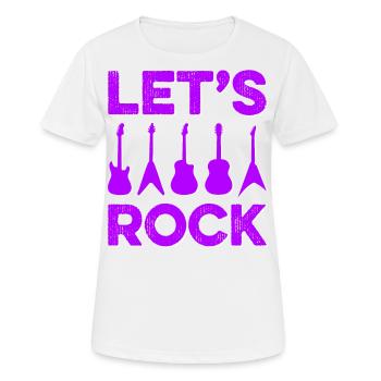 Rock and Roll Musik Rock - Frauen T-Shirt atmungsaktiv - Weiß - Vorne - AI Model Female 172 dark (172cm)