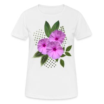 Fleurs - Bouquet - Fleurs - Flore - T-shirt respirant Femme - blanc - Devant - AI Model Female 172 dark (172cm)