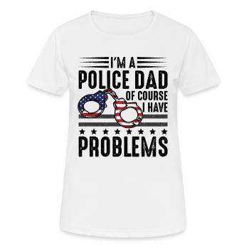 Polizei Polizist Polizeibeamte - Frauen T-Shirt atmungsaktiv - Weiß - Vorne - AI Model Female 172 dark (172cm)