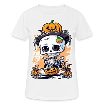 Halloween Knut - Frauen T-Shirt atmungsaktiv - Weiß - Vorne - AI Model Female 172 dark (172cm)