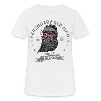 1961 Birthday Legendary Old Man - Women's Breathable T-Shirt - white - Front - AI Model Female 172 dark (172cm)