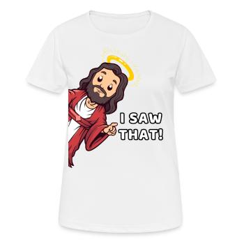 J’ai vu ça - T-shirt respirant Femme - blanc - Devant - AI Model Female 172 dark (172cm)