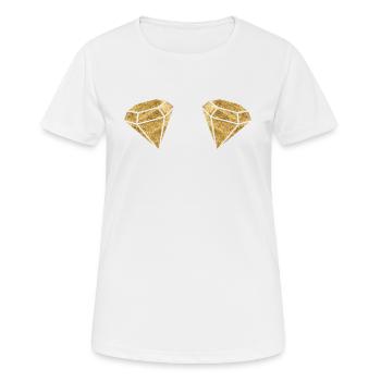 Karneval Diamond Bikini - Frauen T-Shirt atmungsaktiv - Weiß - Vorne - AI Model Female 172 dark (172cm)