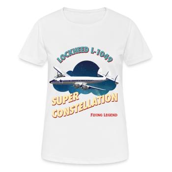 super constellation - T-shirt respirant Femme - blanc - Devant - AI Model Female 172 dark (172cm)