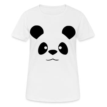 Cute panda - funny animal design - Women's Breathable T-Shirt - white - Front - AI Model Female 172 dark (172cm)
