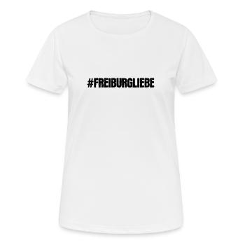 Fribourg Amour - T-shirt respirant Femme - blanc - Devant - AI Model Female 172 dark (172cm)