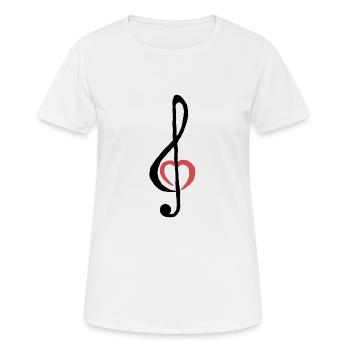 Musik Geschenk Orchester Musikliebe Lied music Pop - Frauen T-Shirt atmungsaktiv - Weiß - Vorne - AI Model Female 172 dark (172cm)