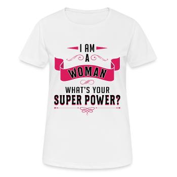 International Women's Day Women's Day Women's Power Woman Gift - Women's Breathable T-Shirt - white - Front - AI Model Female 172 dark (172cm)