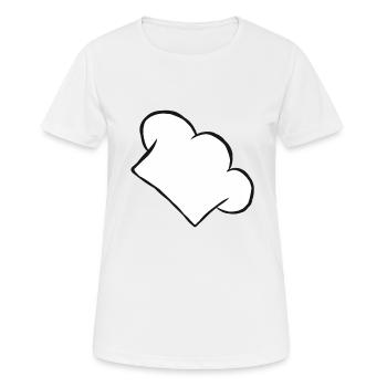 Kochmütze Koch Hobbykoch Kochen Geschenk - Frauen T-Shirt atmungsaktiv - Weiß - Vorne - AI Model Female 172 dark (172cm)