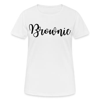 BROWNIE ET BLONDIE 1 - T-shirt respirant Femme - blanc - Devant - AI Model Female 172 dark (172cm)