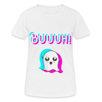 tiktok ghost, halloween trend - Women's Breathable T-Shirt - white - Front - AI Model Female 172 dark (172cm)