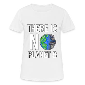 Il n'y a pas de planète B pour sauver la planète durable - T-shirt respirant Femme - blanc - Devant - AI Model Female 172 dark (172cm)