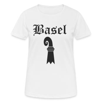 L’état-major de base - T-shirt respirant Femme - blanc - Devant - AI Model Female 172 dark (172cm)