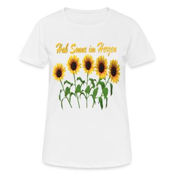 Sunflower Desgin - Women's Breathable T-Shirt - white - Front - AI Model Female 172 dark (172cm)