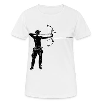 Archer - T-shirt respirant Femme - blanc - Devant - AI Model Female 172 dark (172cm)