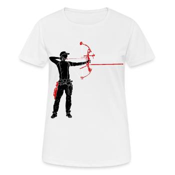 Archer - T-shirt respirant Femme - blanc - Devant - AI Model Female 172 dark (172cm)