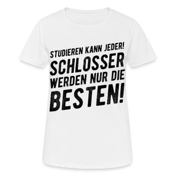 Schlosser Lustiger Spruch Geschenkidee - Frauen T-Shirt atmungsaktiv - Weiß - Vorne - AI Model Female 172 dark (172cm)