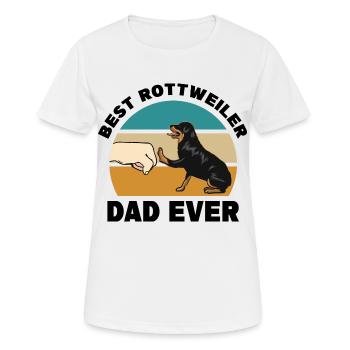 Rottweiler - T-shirt respirant Femme - blanc - Devant - AI Model Female 172 dark (172cm)